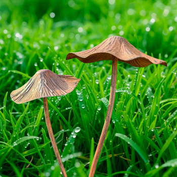 Διακοσμητικό μανιτάρι με μακρύ στέλεχος, χυτοσίδηρος, παραδοσιακός αγροτικός εξωτερικός διακοσμητικό κήπου