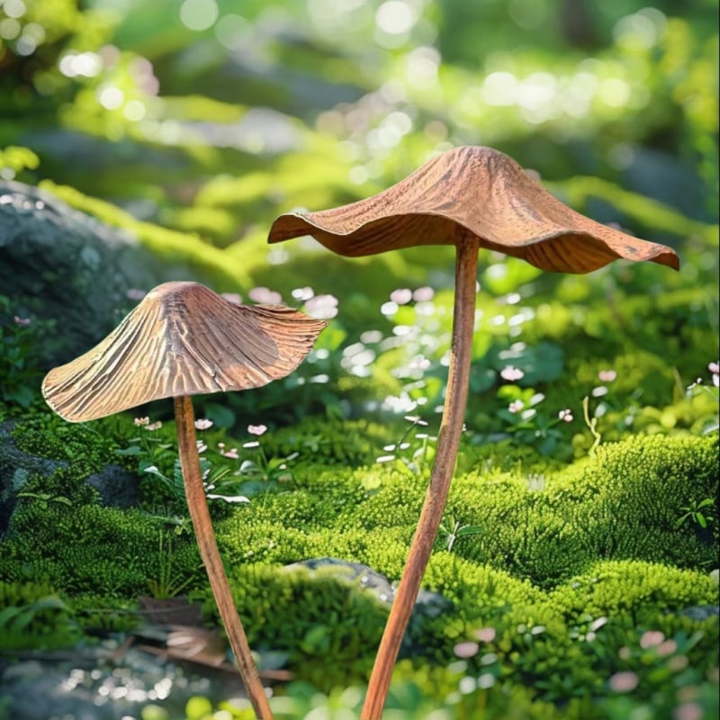 Garā kātiņa sēņu dekors, liešanas dzelzs, pastoral stils, ārējais zemes dekors