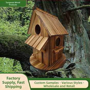 Medinis paukščių namelis | Prekės ženklas: Ancient rhyme and fine art | Medžiaga: Mediena | Tinkama paukščiams