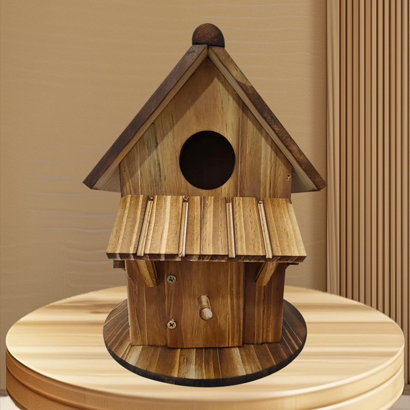 Medinis paukščių namelis | Prekės ženklas: Ancient rhyme and fine art | Medžiaga: Mediena | Tinkama paukščiams