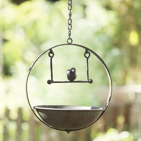 Vasból készült madáretető és itató, pastoral stílus (Anyag: Vas; Kategória: Madáretető; Stílus: Pastoral)