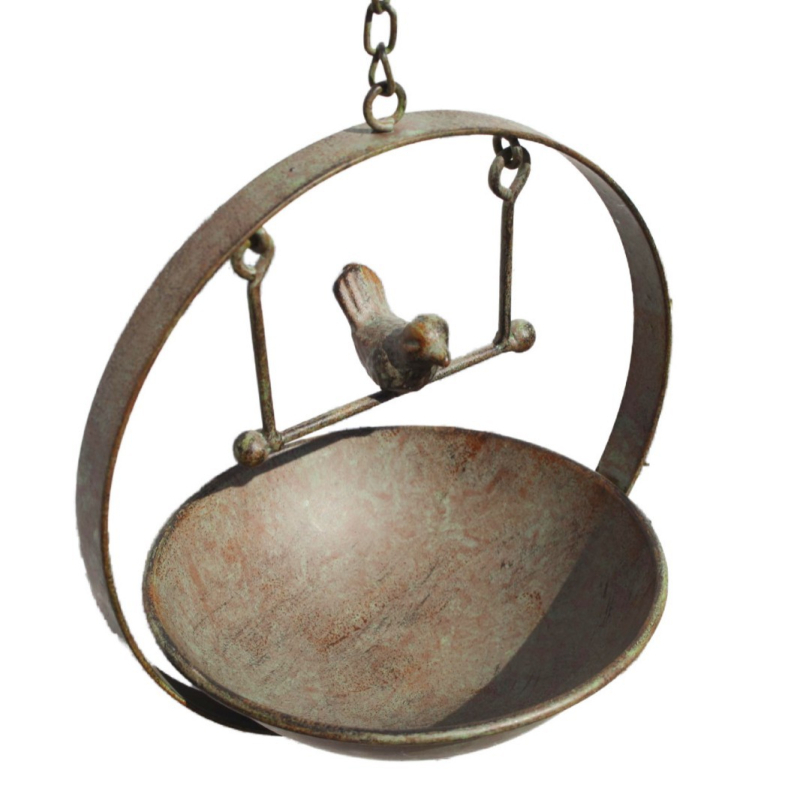 Vasból készült madáretető és itató, pastoral stílus (Anyag: Vas; Kategória: Madáretető; Stílus: Pastoral)