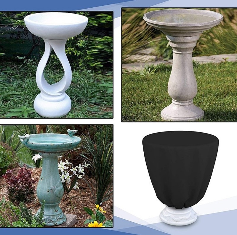 Lauko paukščių plaukimo baseinų dangtelis – 210D sidabriniu padengtu Oxford audiniu, pagrindinis audinys 90% poliesteris, modernus minimalistinis stilius, pritaikomas