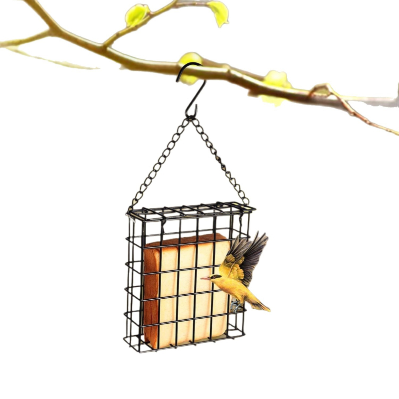 Dilu metalna hranilica za ptice s lančanim kukom za vanjski vrt