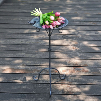 Madár etető- és itatótál leválasztható dizájnnal, vas anyag, pastoral stílus, karton csomagolás