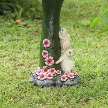 Άγαλμα ρητίνης για κήπο με τροφοδότη πουλιών — Κατασκευές ρητίνης, Στυλ: Ζώο, Επιχειρηματικό δώρο