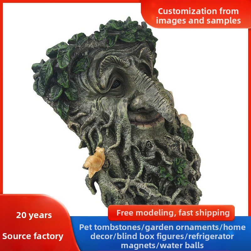 Карикатурна смолна скулптура – марка JHB, синтетична смола, европейски абстрактен дизайн, картонена опаковка