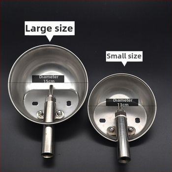 Rozsdamentes acél sertés itatótál — automata, ovális kialakítás, modell 49