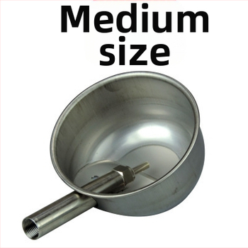 Rozsdamentes acél sertés itatótál — automata, ovális kialakítás, modell 49