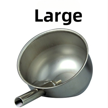 Rozsdamentes acél sertés itatótál — automata, ovális kialakítás, modell 49