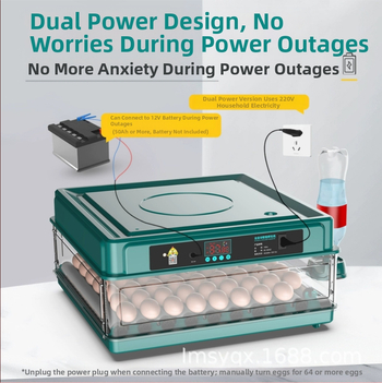 Inkubátor – Mikro inkubátor, új; különböző kisállatok számára; inkubációs berendezés az állattenyésztéshez