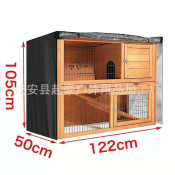 Κάλυμμα τετράγωνης κλουβί για κουνέλια, ύφασμα 210D Oxford με PU ασημένιο επίστρωμα, προστασία από σκόνη, αδιάβροχο και UV προστασία, λογότυπο με εκτύπωση, συσκευασία σε αδιάβροχη τσάντα αποθήκευσης με φερμουάρ