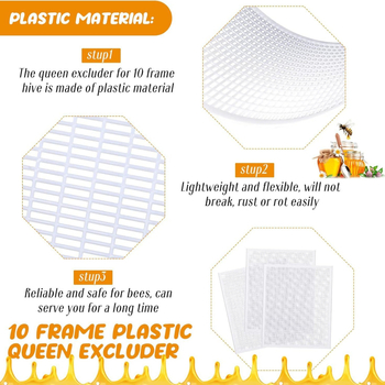 Εργαλεία μελισσοκομίας – Πλαστική πλάκα εξαγωγής/απομόνωσης βασίλισσας για κυψέλες, διαχωρισμός βασίλισσας και υποστήριξη εκτροφής