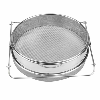 Beitai Εργαλεία Μελισσοκομίας 9 τεμαχίων: διπλού επιπέδου ανοξείδωτος φιλτρός μελιού, ξύλινος σφιγκτήρας πλαισίου κυψέλης, πλαστικό στόμιο ροής μελιού