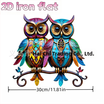 DC Bohemian Style κουκουβάγια από ανοξείδωτο χάλυβα – διακόσμηση τοίχου με ζωικό θέμα για σπίτι, εξωτερικούς χώρους, βεράντα και αυλή