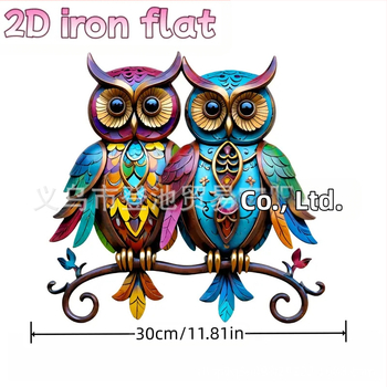 DC Bohemian Style κουκουβάγια από ανοξείδωτο χάλυβα – διακόσμηση τοίχου με ζωικό θέμα για σπίτι, εξωτερικούς χώρους, βεράντα και αυλή