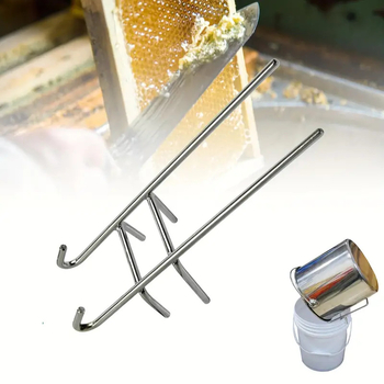 Alati za pčelarstvo od nehrđajućeg čelika — držač za ramove gnijezda i postolje za kantu s medom, 0,45 kg