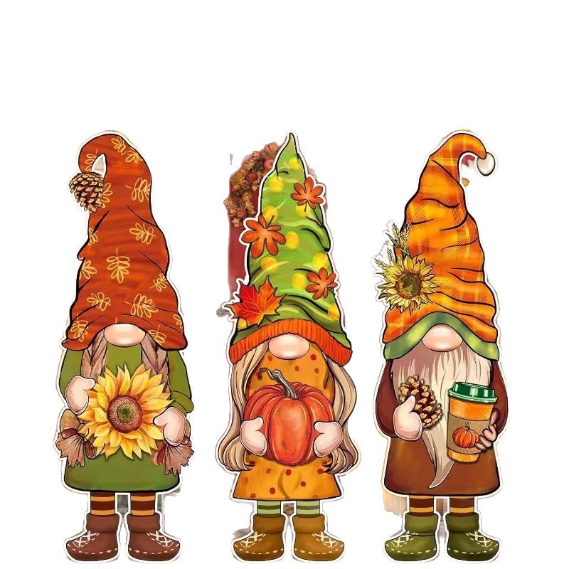 Διακόσμηση για την Ημέρα των Ευχαριστιών: αιωρούμενο πινακίδα εδάφους με γαλοπούλα και κολοκύθα για εξωτερικό κήπο — μάρκα 25425, βάρος 100 g, μη εισαγόμενη, διακόσμηση πάρτι