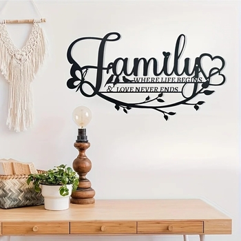 Μεταλλικό διακοσμητικό τοίχου με το μήνυμα «Love Is Endless» – Σίδηρος, Γεωμετρικός σχεδιασμός, Μοντέρνος μινιμαλιστικός οικιακός τοίχος τέχνης, βάρος 170 g, Μάρκα HELLOYOUNG