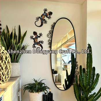 Σιδερένιο γκέκο τοίχου διακόσμηση, μεταλλικό ερπετό γκέκο για εσωτερικούς και εξωτερικούς χώρους, ζωικό διακοσμητικό σε αγροτικό στυλ