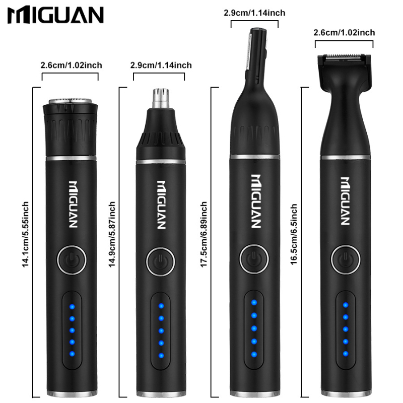 Nosis plaukų kirpimo prietaisas vyrams, įkraunamas, neplaunamas, daugiafunkcis elektrinis priežiūros įrankis