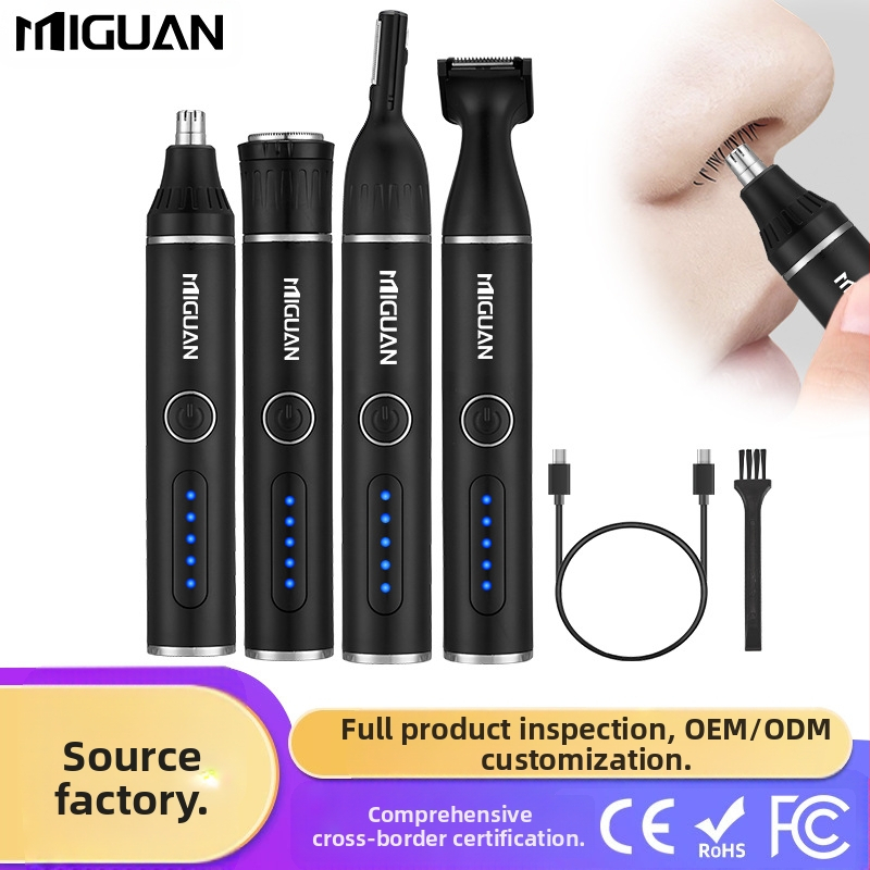 Nosis plaukų kirpimo prietaisas vyrams, įkraunamas, neplaunamas, daugiafunkcis elektrinis priežiūros įrankis