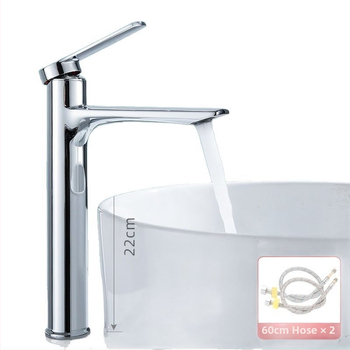 Robinet pentru chiuvetă de masă, apă caldă și rece, cu un singur orificiu, model PS-3002, aliaj de zinc, cartuș ceramic, certificare CE, 0–100°C