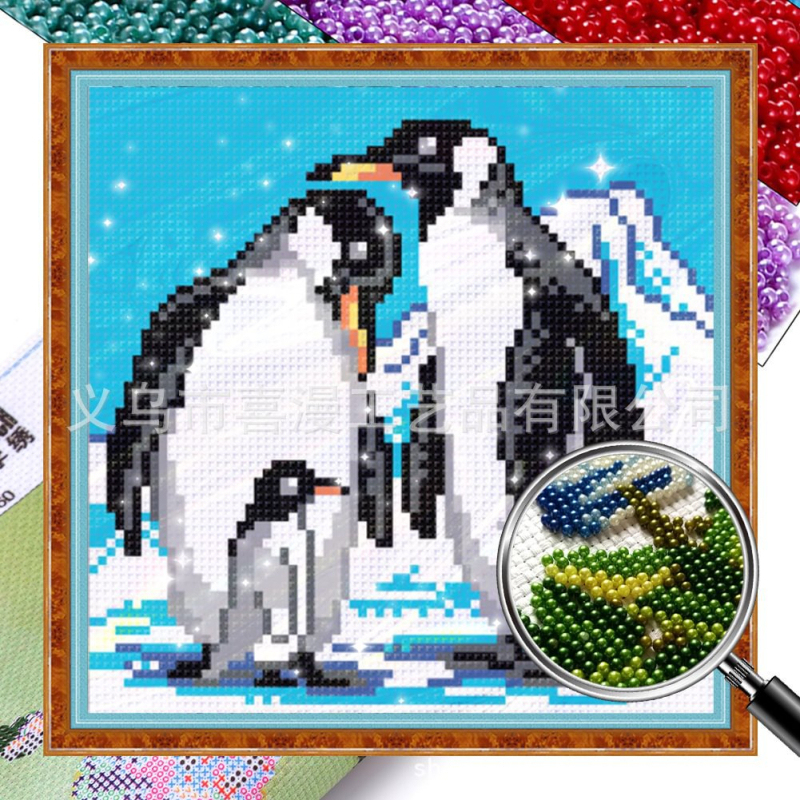 Персонализиран комплект за кръст бод с фото за DIY бродерия на 11CT полиестерно платно