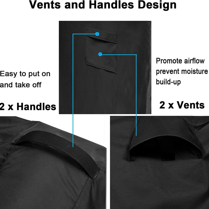 Покривало за прах на външен квадратен котлон; полиестер; модерен стил