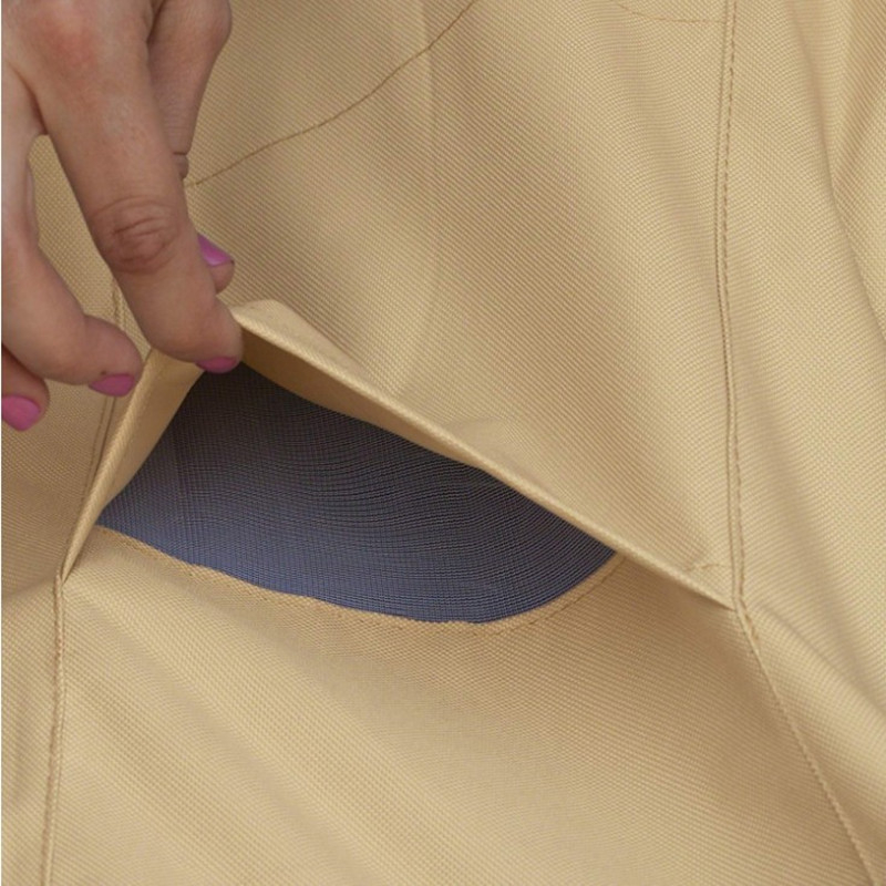 Κυκλικό εξωτερικό κάλυμμα εστίας φωτιάς, ύφασμα 420D Oxford, αδιάβροχο, ανθεκτικό στη σκόνη, επεκτεινόμενο σχέδιο