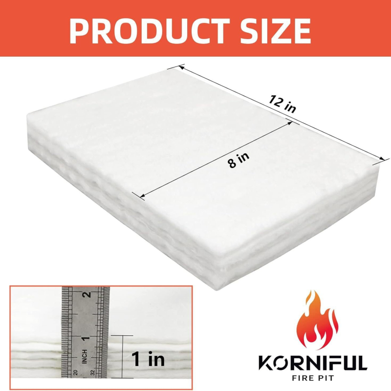 Keraminių pluoštų antklodė aukštai temperatūrai, poliesterio sudėtis, svoris 1000 g