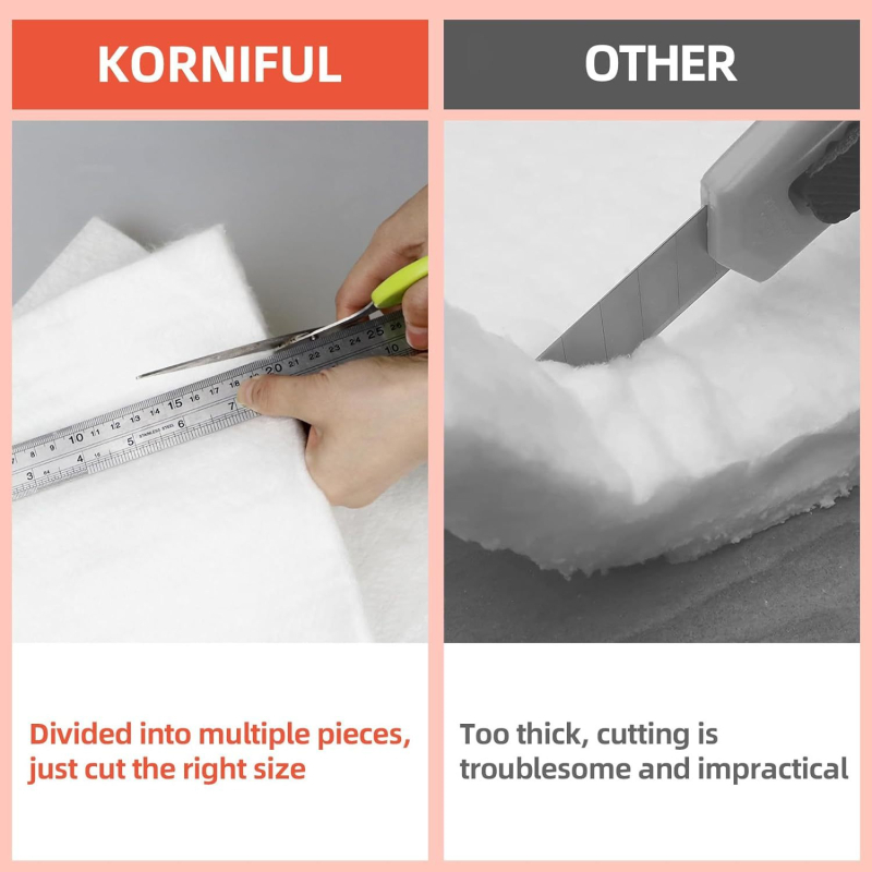 Keraminių pluoštų antklodė aukštai temperatūrai, poliesterio sudėtis, svoris 1000 g