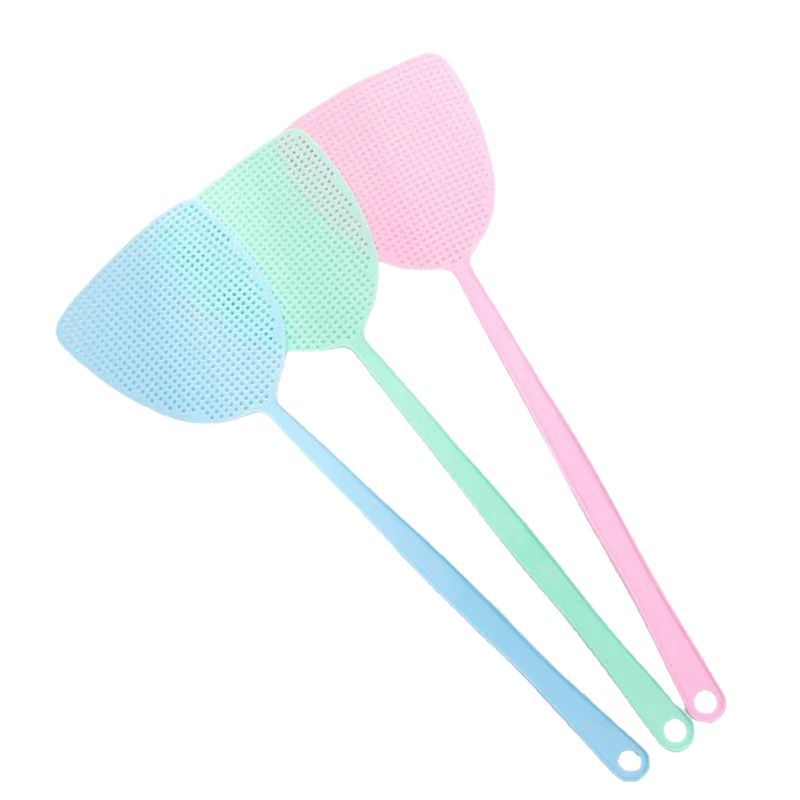 Plastikinė musių mentele su ilga rankena, paprastas dizainas, netoksiška, be kvapo, pritaikomas