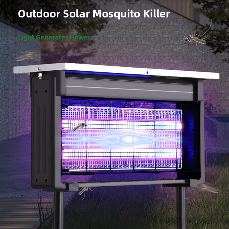 Слънчева външна лампа против комари за двор и градина — водоустойчива LED лампа, 36V, 15W