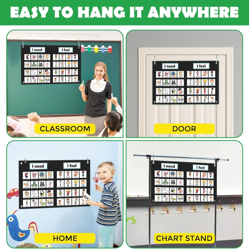 Kišeninė diagrama socialiniams ir emociniams mokymams (Vaizdinis ir intelektualus vystymasis, Modelis: Autizmo vaizdinio elgesio valdymas, Medžiaga: Oxford drobė, Funkcija: Daugiafunkcinė)