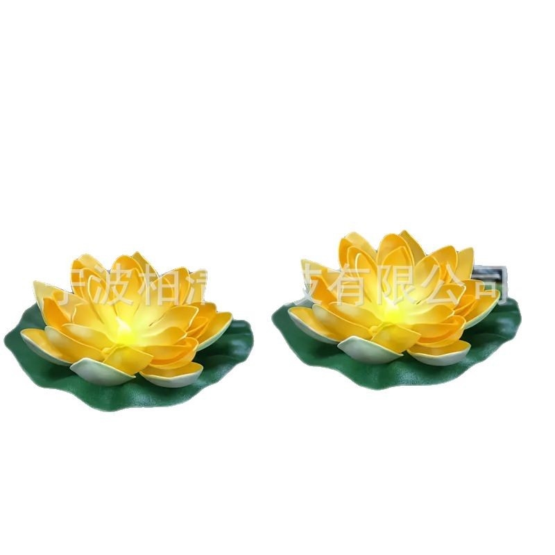 Saulės energijos lotoso lemputė – lauko LED plūduriuojantis šviesos dārso tvenkiniui, gėlės formos, IP44, 1.2V, indukcinis jungiklis, veikimo laikas 6–12 val.