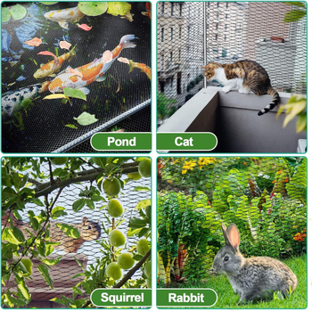 Δίκτυ προστασίας κήπου και λίμνης koi – παχύτερο πολυαιθυλένιο, δίχτυ χωρίς κόμπους, προστασία από πουλιά