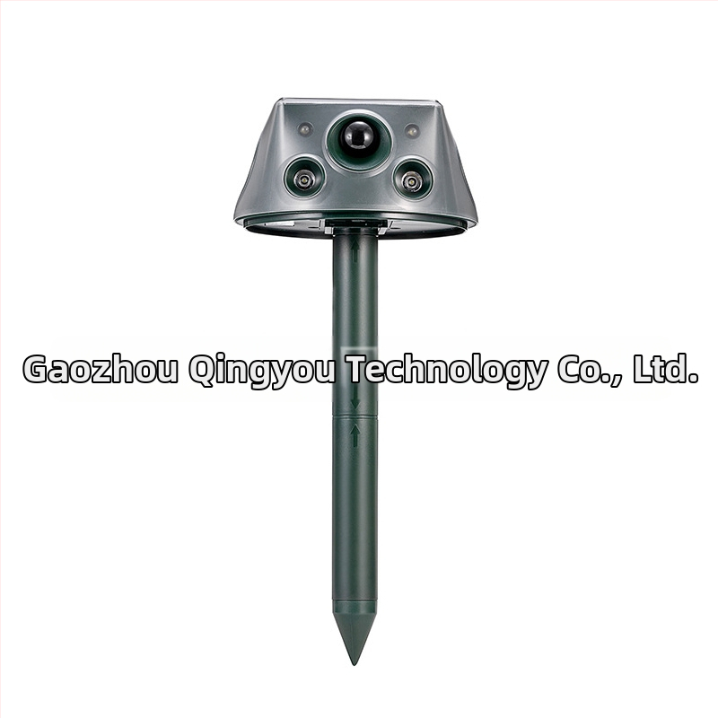 Kültéri ultrahangos napelemes állatriasztó – SK031 négyoldalas, multifunkciós rovarriasztó, töltés támogatott, 5V, 20kHz