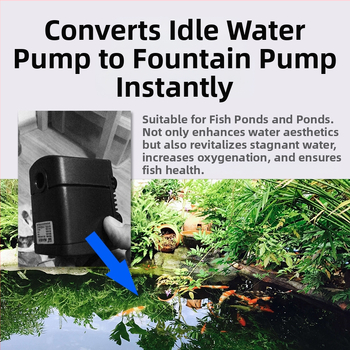 Tvenkinių fontano antgalio adapteris siurbliui – DIY fontano rinkinys, akvariumo įranga, plastikas, 300 g, prekės ženklas Player baby