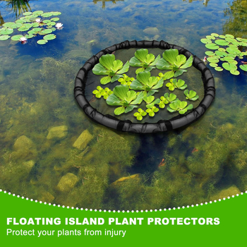 Κυκλικός Πλωτός Νησί Προστασίας Φυτών, Πολυεστερική Τσάντα Φύτευσης Γρασιδιών / Οικολογική Τσάντα / Τσάντα Προστασίας Κλίσεων, Φράγμα Ψαριών για Υδάτινα Φυτά