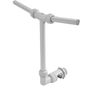 Baseino dviejų purkštukų fontano laikiklis, plastikas, modelis 2025, skirtas plaukimui ir vandens pramogoms