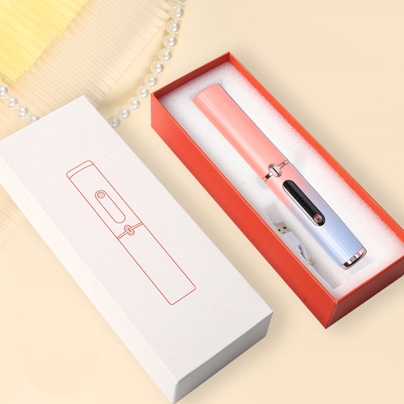 Dviejų funkcijų plaukų tiesinimo ir garbanojimo šukos su turmalino keraminiu šildytuvu, šildymo elemento skersmuo 21–30 mm, 40W, 110–220V, 5 temperatūros lygiai