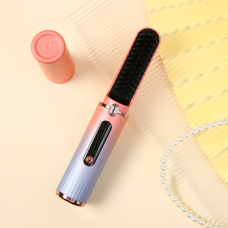 Dviejų funkcijų plaukų tiesinimo ir garbanojimo šukos su turmalino keraminiu šildytuvu, šildymo elemento skersmuo 21–30 mm, 40W, 110–220V, 5 temperatūros lygiai