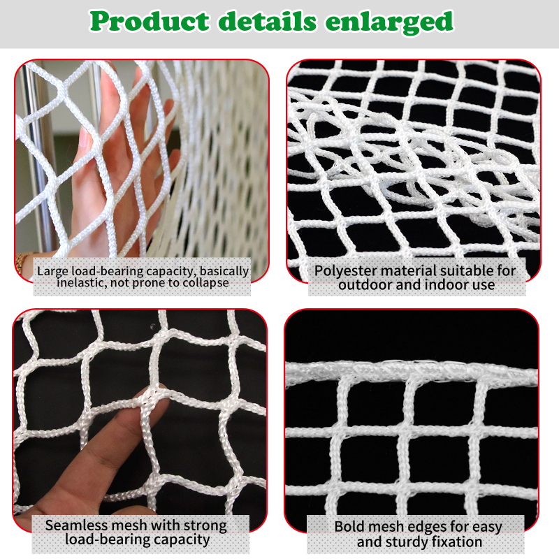 Apsauginis tinklas laiptams, balkonui ir langams be mazgų tinklo, katėms ir šunims atsparus, apsauga nuo kritimo