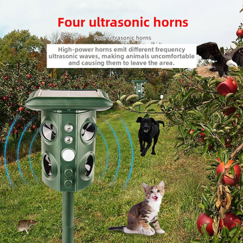 Εξωτερικό αποτρεπτικό ζώων - 12V, 5W, υπερηχητικό εύρος 13,5–45,5 kHz, μοντέλο 669A, σωληνοειδής σχεδίαση