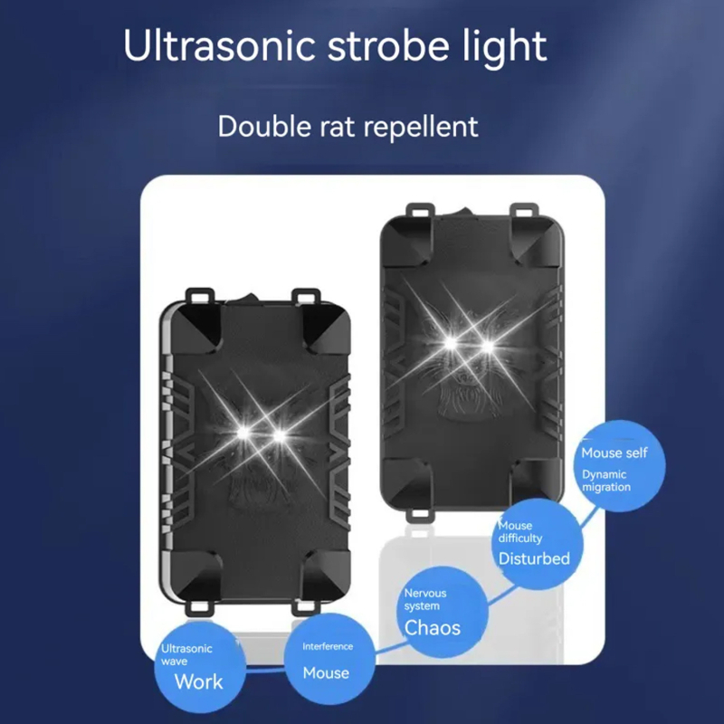 Автомобилен ултразвуков репелент за гризачи в двигателя на автомобила, 5V, 15–36 kHz, 0.1 W