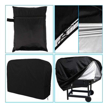 Kültéri grillsütővédő 420D Oxford vászonból, modern minimalista stílus.