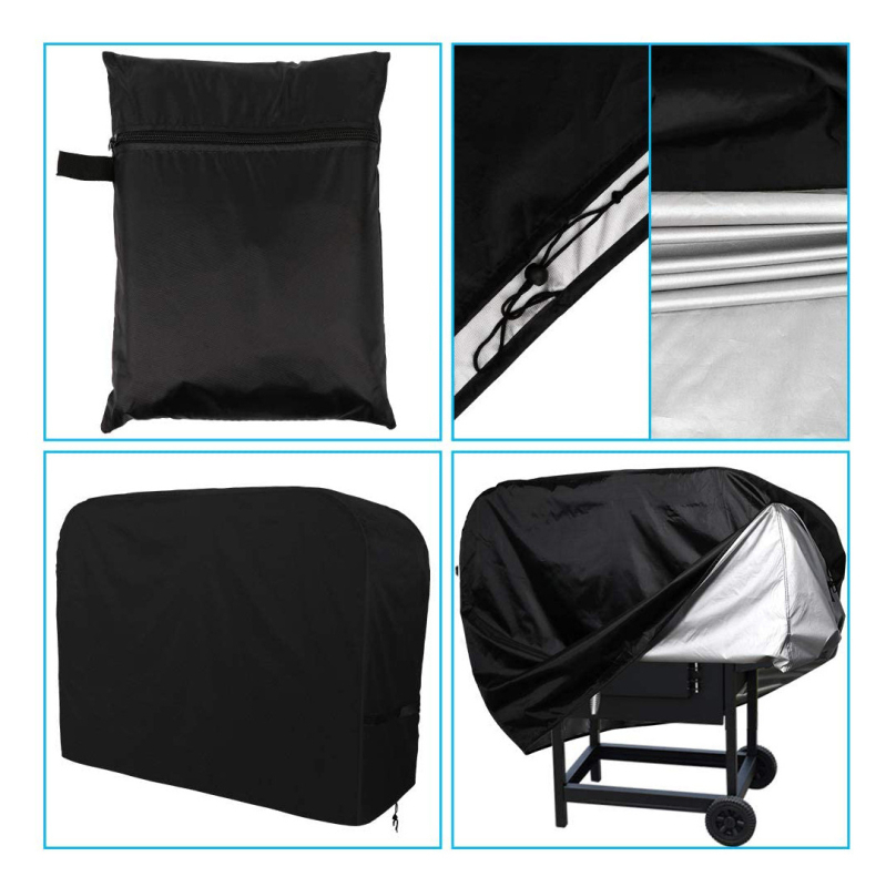 Kültéri grillsütővédő 420D Oxford vászonból, modern minimalista stílus.