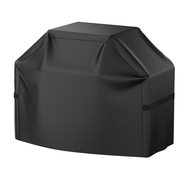 Apvalus BBQ gaubtas iš 210D Oxford audinio, skirtas lauko židiniui, dulkių ir UV apsauga, šiuolaikinis minimalistinis stilius