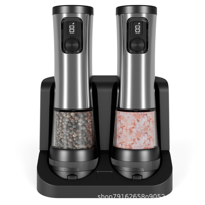 Nerūdijančio plieno elektrinis pipirų malūnėlis – elektrinis malimas – skirtas prieskonėms